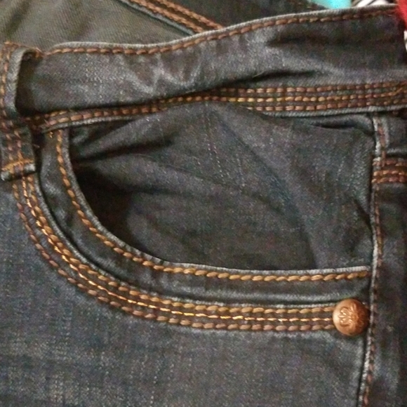 7 SEVEN DARK BLUE STRAIGHT LEG  EMBELLISHED SZ 10 - Picture 8 of 8